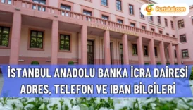 İstanbul Anadolu Banka İcra Dairesi Adres, Telefon ve IBAN Bilgileri (2025)