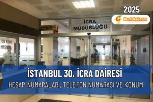 İstanbul 30. İcra Dairesi Adres ve Telefon Numarası