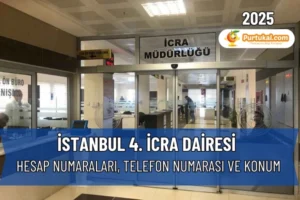 İstanbul 4. İcra Dairesi Adres Bilgisi, IBAN Hesapları, Telefon Dahilileri ve Konum Haritası